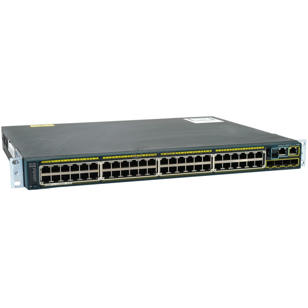 WS-C2960S-48LPS-L CISCO CATALYST 2960-S 48-PORT 1GB ETHERNET 4-PORT 1GB SFP 370W POE SWITCH WS-C2960S-48LPS-L CISCO 2960S